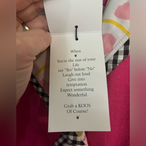 NWT‎ Koos of Course! Womens Reversible Linen Rayon Spandex Silk Pink Jacket Sz L - Picture 6 of 15